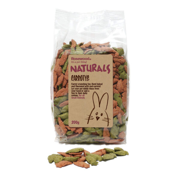 Rosewood Naturals Carrotys Small Animal Treats 200g