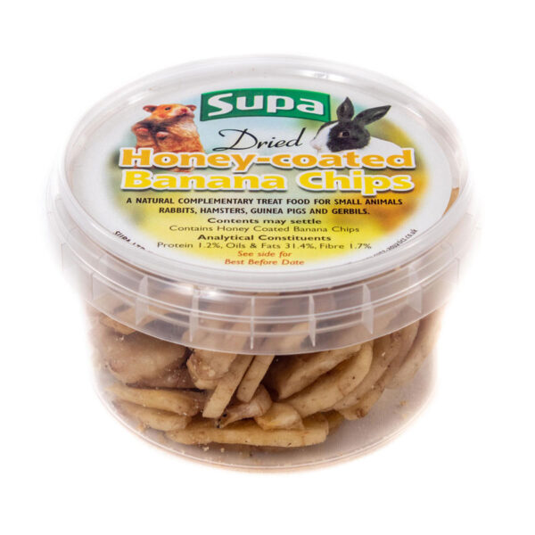 Supa Dried Honey Coated Banana Chips Small Animal Treats 225ml