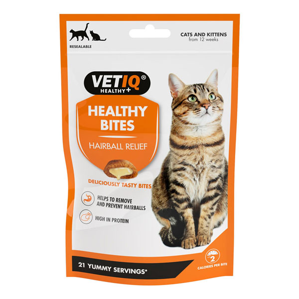 VETIQ Healthy Bites Hairball Relief Cat Treats 65g