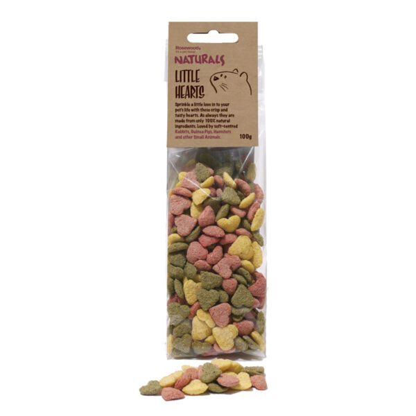 Rosewood Naturals Little Hearts Small Animal Treats 100g