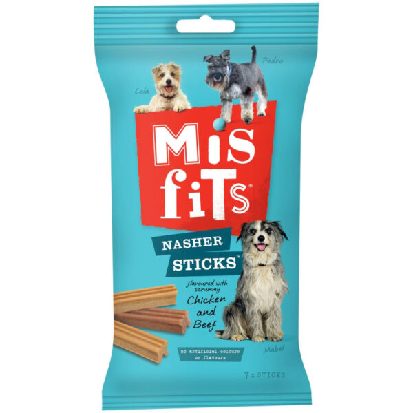 Misfits Dog Treats Nasher Sticks 7 Pack