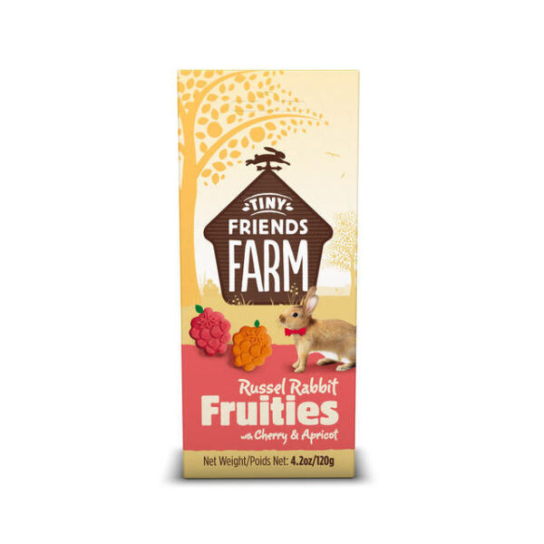 Tiny Friends Russel Rabbit Fruities Cherry & Apricot Treats 120g