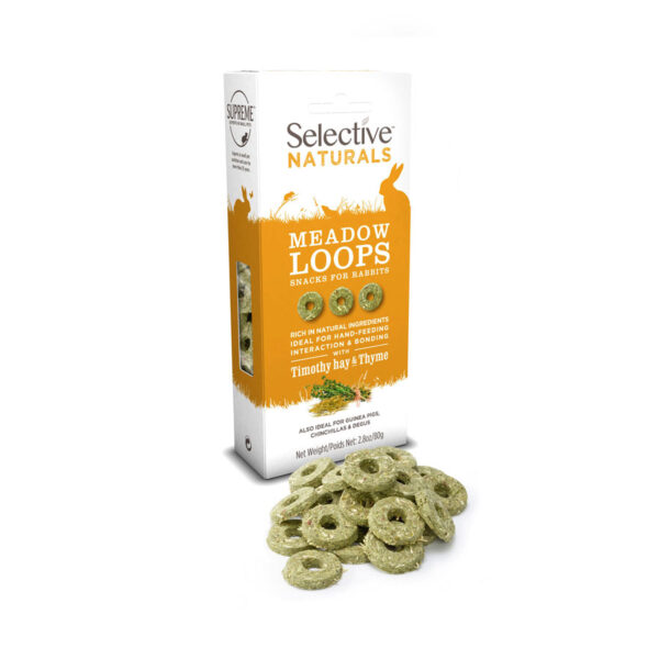 Supreme Selective Naturals Meadow Loops Rabbit Treats 80g