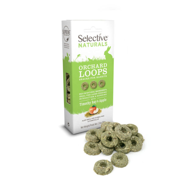 Supreme Selective Naturals Orchard Loops Rabbit Treats 80g