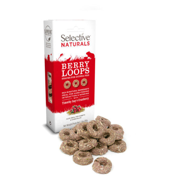 Supreme Selective Naturals Berry Loops Guinea Pig Treats 80g