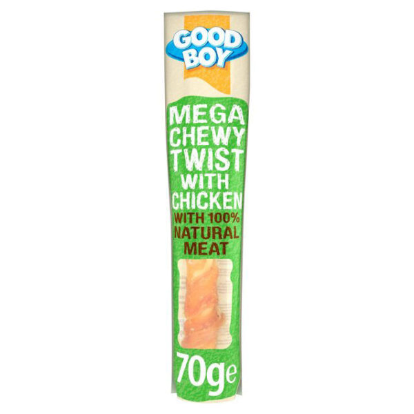 Good Boy Mega Chewy Twist with Chicken Dog Chew 70g