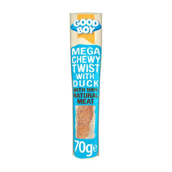 Good Boy Mega Chewy Twist with Duck Dog Chew 70g