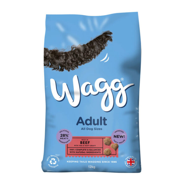 Wagg Complete Dry Dog Food Adult Beef 12kg