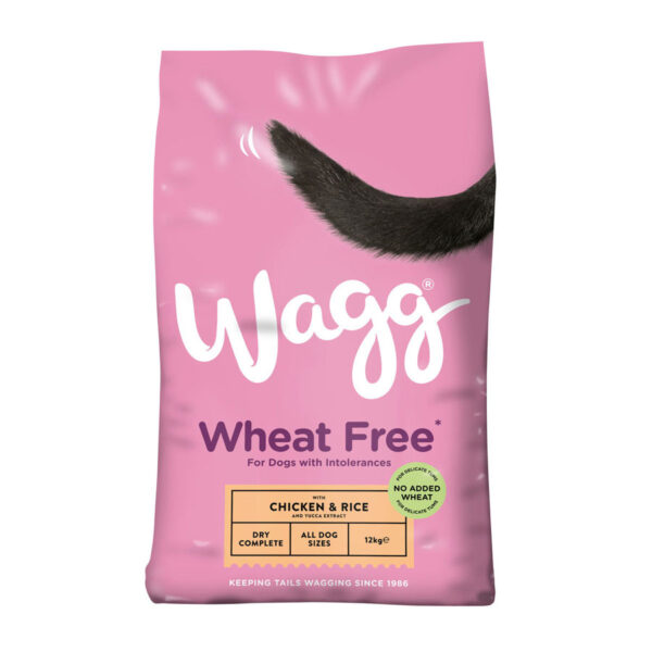 Wagg Complete Dry Dog Food Adult Wheat Free Chicken & Rice 12kg