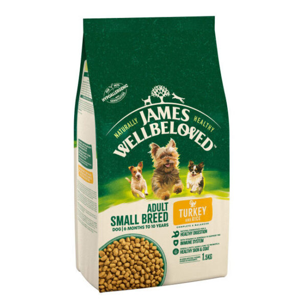 James Wellbeloved Complete Dry Dog Food Adult Small Breed Turkey