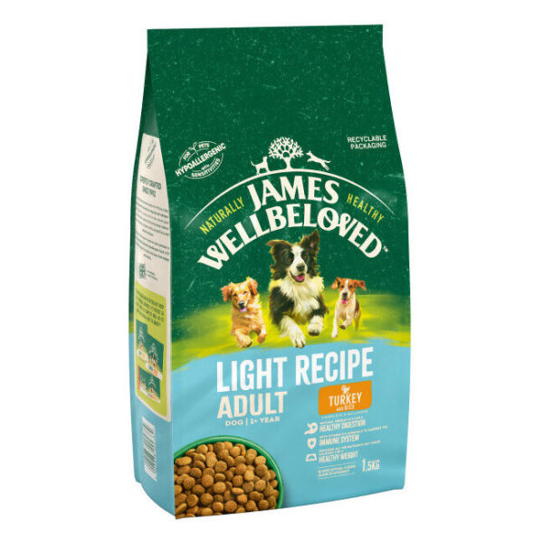 James Wellbeloved Complete Dry Dog Food Adult Light Turkey