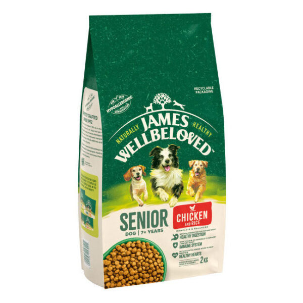 James Wellbeloved Complete Dry Dog Food Senior Chicken