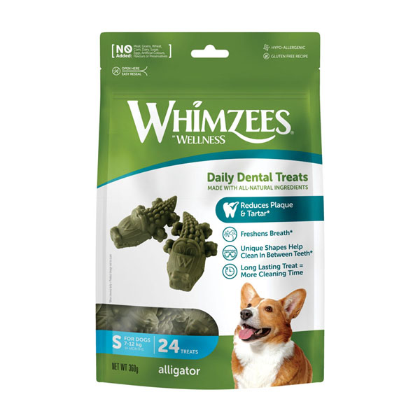 Whimzees Dental Dog Treats Alligator Chew