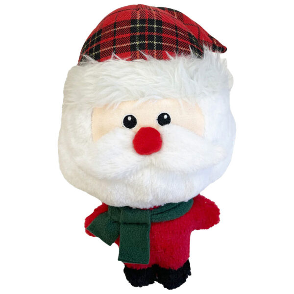 Happy Pet Christmas Big Head Santa Dog Toy