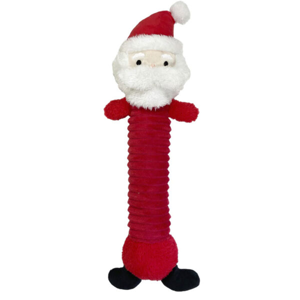 Happy Pet Christmas Longbody Santa Dog Toy