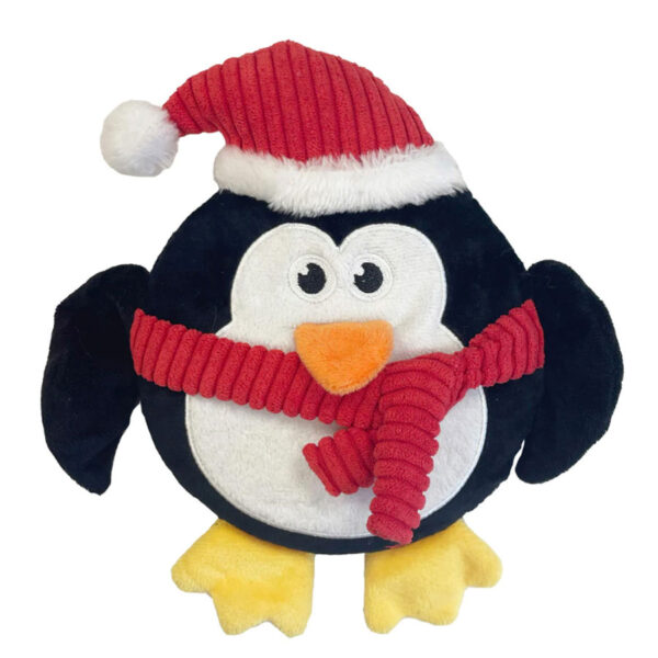 Happy Pet Christmas Round Penguin Dog Toy